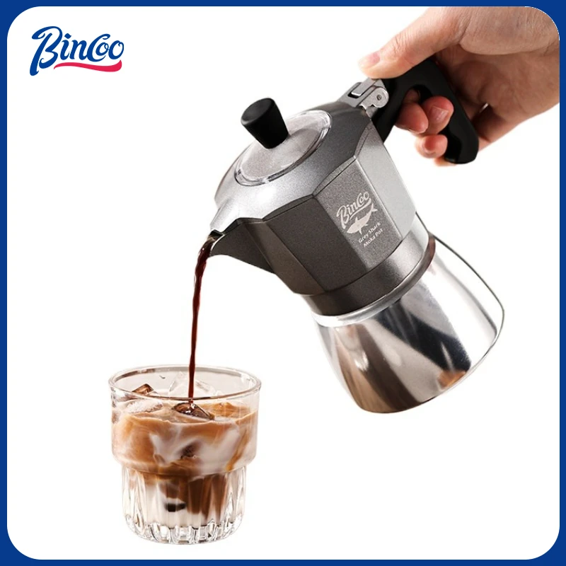 Coffee Equipment For Home - 빈쿠 2컵 더블 밸브 모카포트 알루미늄
