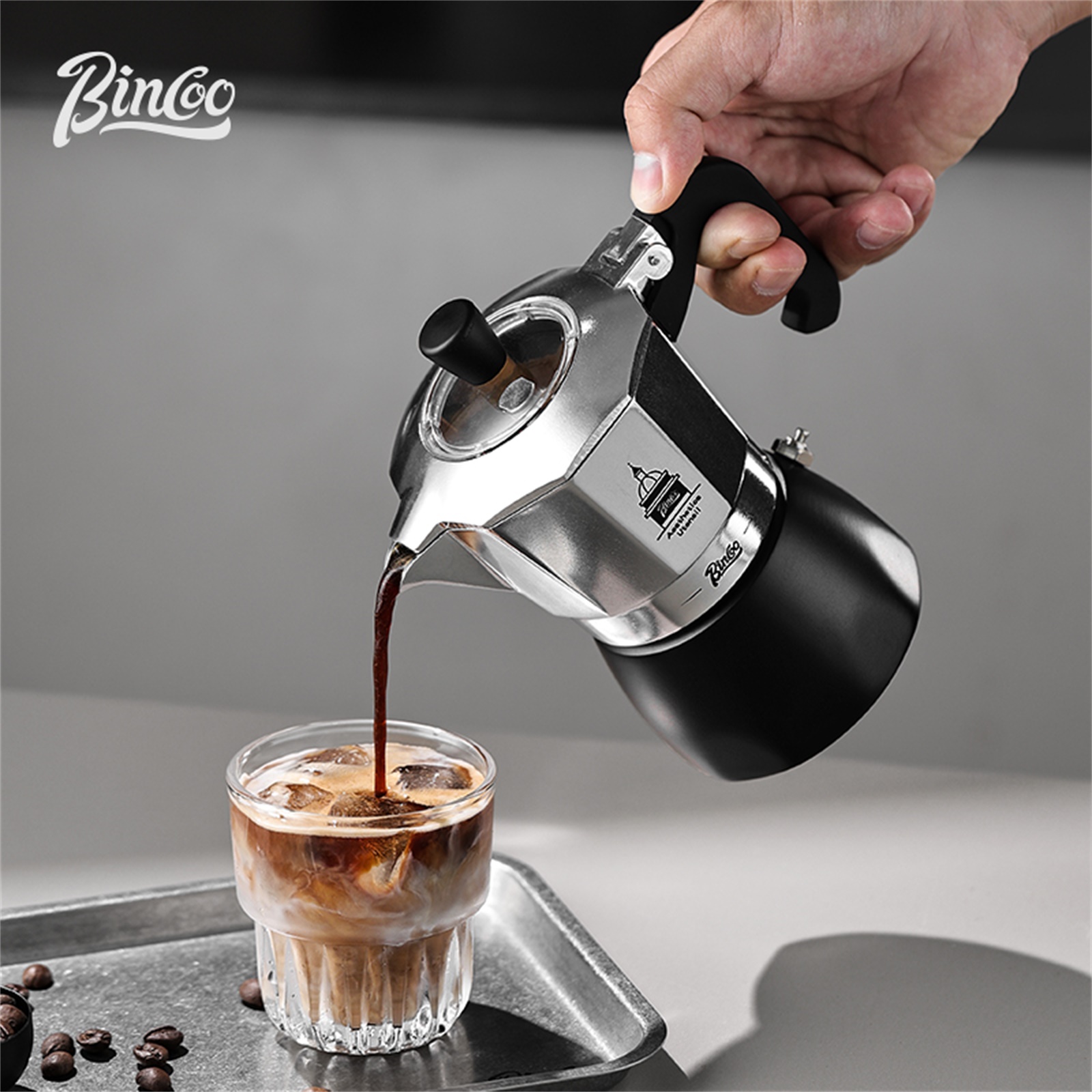 Coffee Equipment For Home - BINCOO 더블 밸브 모카 포트, 에스프레소
