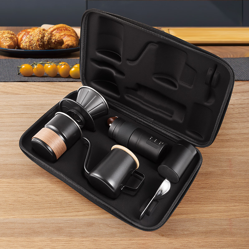 Coffee Equipment Gift Set - 핸드 브루 커피 포트 세트, 휴대용