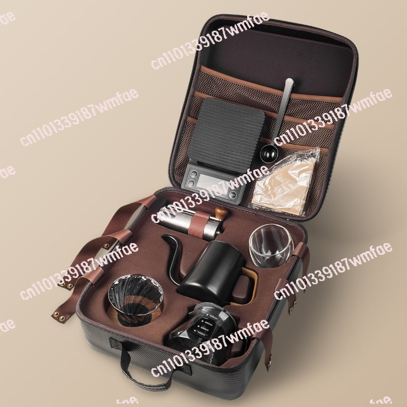 Coffee Equipment Gift Set - 핸드 브루드 커피 세트, 야외 캠핑