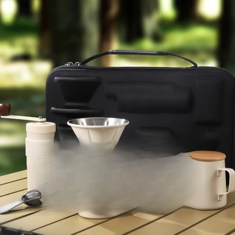핸드 브루 커피 세트 야외 캠핑 커피 장비 휴대용 여행 - Coffee Equipment Grinder 리뷰 및 가격