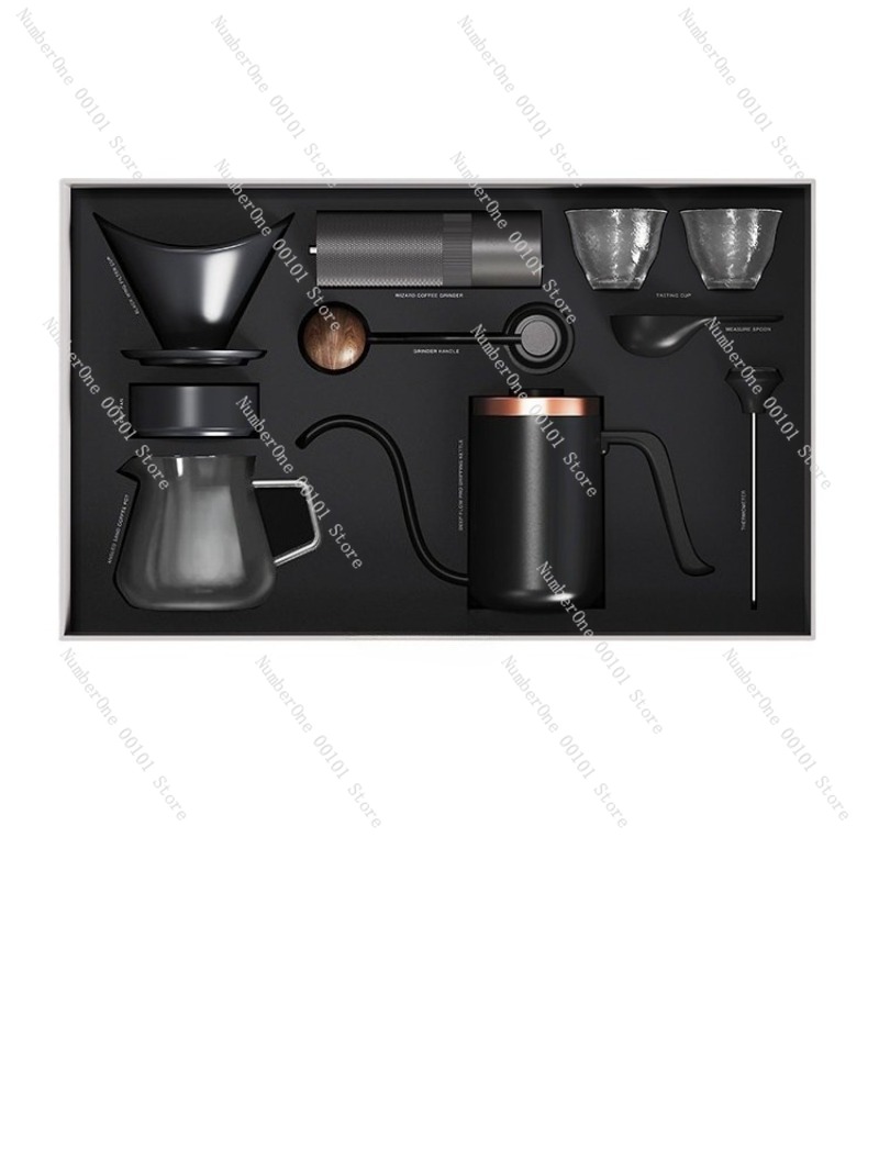 수동 커피 메이커 세트 선물 상자 그라인더 필터 컵 푸 - Coffee Equipment Gift Set 리뷰 및 가격