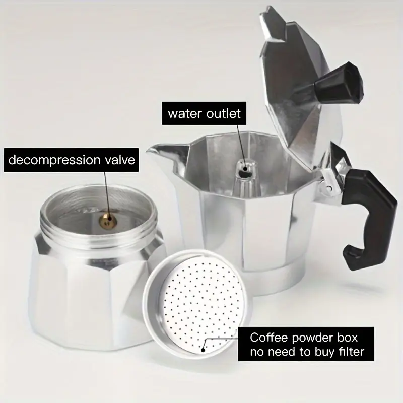 클래식 알루미늄 모카포트 50-300ML 가정용 스토브 - Coffee Equipment For Home 리뷰 및 가격