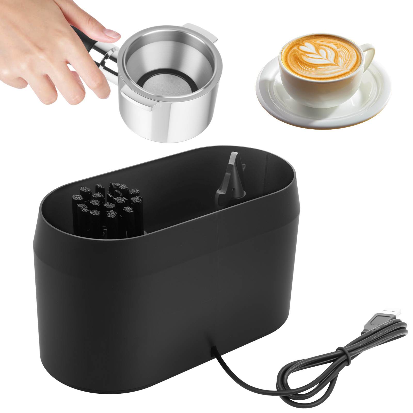 자동 노크박스 클리너 전동 자동 노크박스 클리너 커피  - Coffee Equipment Holder 리뷰 및 가격