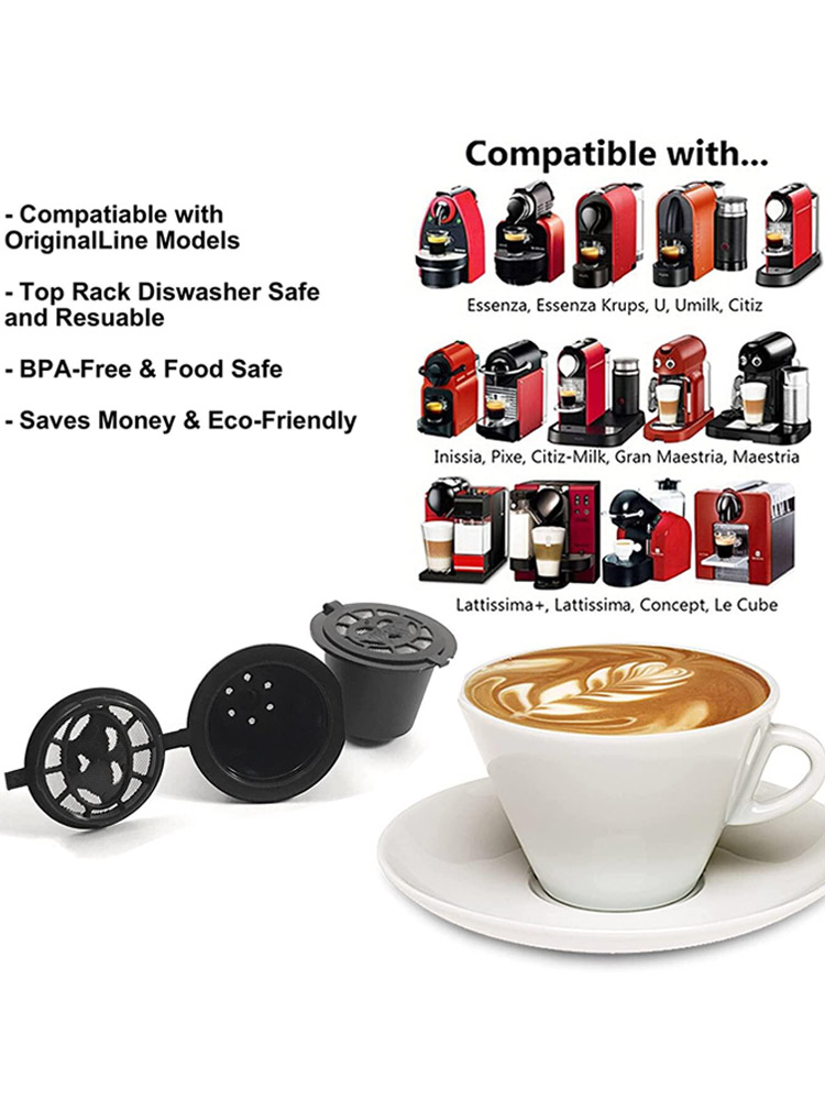 스테인레스 필터 메쉬가 있는 네스프레소 머신용 재사용  - Coffee Equipment For Home 리뷰 및 가격